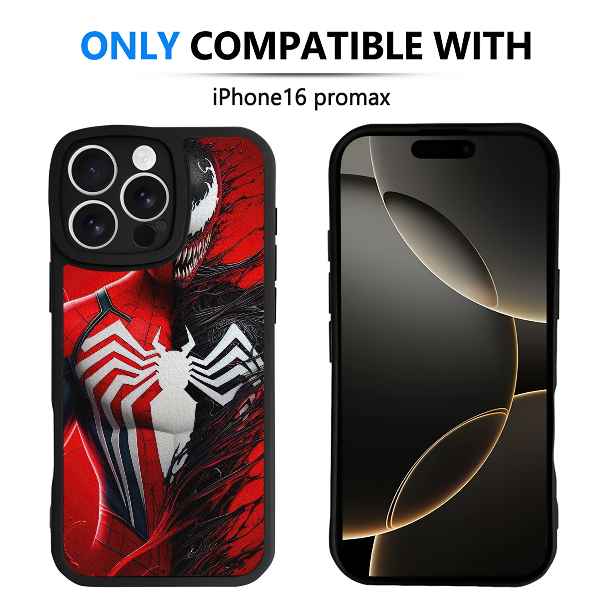 Spider Man スパイダーマン 【iPhone 16シリーズ対応】シリコンスマホケース（レザー調） 材質：シリコン